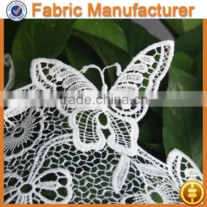 Cicheng Textile New Guipure Circle Holes Lace Fabric Color Complete High Quality Wholesale thumbnail-1