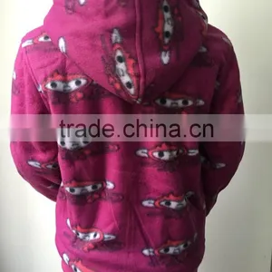 OEM Service Winter Fleece Children Cartoon Hoodies Coat thumbnail-4