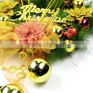 HFR-T339 Artificial Christmas Flowers Christmas Wreath thumbnail-4