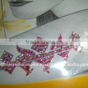 GLITTER EYE CORNER FACE CRYSTAL BODY TATTOO BINDI STICKER , PAYPAL thumbnail-1