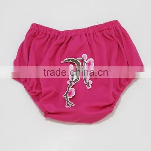 2017 New Arrival Cute Cotton Infant Toddle Pants Diaper Covers Baby Bloomers Embroidery Bloomer thumbnail-1