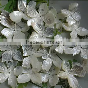 Long Hollow Flower Design White Shell Pendant Charms Diy Long Shell Jewelry Component Accessories 2016 thumbnail-6