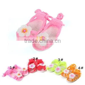 Summer Flower Free Pattern Crochet Knitting Shoes for Baby thumbnail-6