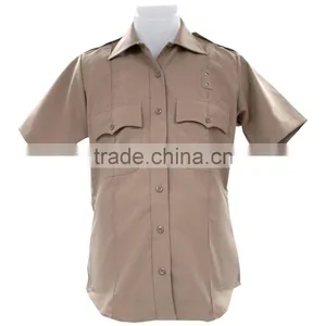 New Design Short Sleeve Security Guard Uniform Shirt 100% Cotton thumbnail-1
