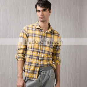 New Casual Long Sleeve Shirt Flannel Men Shirt thumbnail-2
