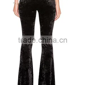 4541 Runwaylover Ladies AU Sexy Velvet Flare Pants thumbnail-3