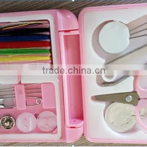 New Arrival Portable Mini Travel PP Sewing Box With Color Needle Threads Sewing Kits Sewing Set DIY Home Tools thumbnail-2