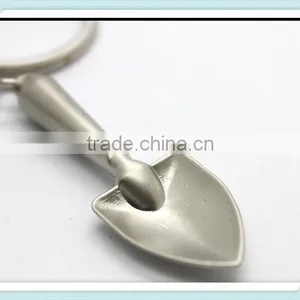 Novelty Mini Shovel Keychains Metal Spade Keyrings thumbnail-2