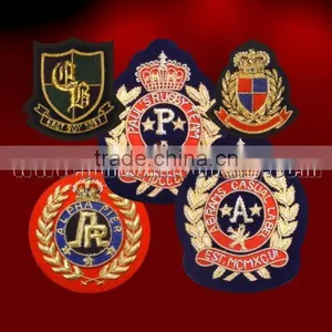 Handmade Bullion Wire Fashion Blazer Badges thumbnail-1