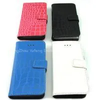 Alligator Pattern Magnetic Stand PU Leather Flip Case for IPhone 5C 5 5S thumbnail-1