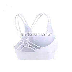 Women High Impact Strappy Cross Criss Gym Active Sports Bra thumbnail-5
