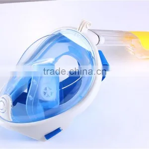 High Quality Silicone Full Face Diving Mask 180 Degree Snorkel Mask Snorkel for Mask With Gopro Mount thumbnail-4