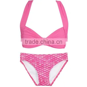 Women Swimwear Fishscales Mermaid Beachwear Bikini thumbnail-6