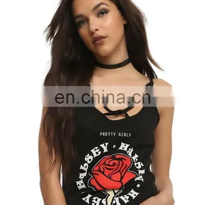 OEM Custom Made Women Cheap Price Different Colors Soft Running Custom Stringer Tank Top thumbnail-1