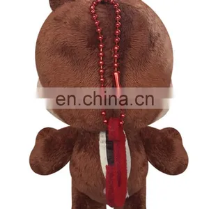 Custom Cute Plush Toys Brown Squirrel Keychain thumbnail-5