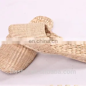 Wholesale Hand Woven Slippers Rush Slipper Spa Plain Raffie Slippers 2017 thumbnail-3