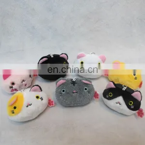 Japanese Cartoon Cat Boots Red Bean Paste Cat Sakura Dumpling Lovely Pussy Doll Plush Toy Small Pendant 7 Pieces From Wholesale thumbnail-1