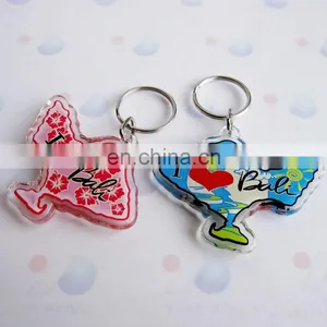 Printed Photo Insert Plastic 3d Acrylic Keychain thumbnail-4