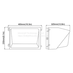 LED Wall Pack Retrofit Housing MLT-WPRH-AL thumbnail-2