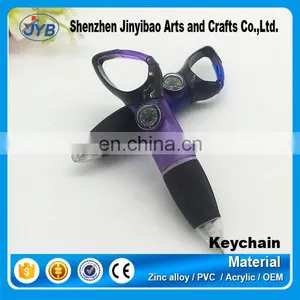 Printed Logo Compass Multifunctional Writing Pen Key Chain thumbnail-2