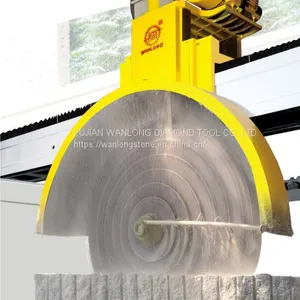 WANLONG Bridge Cutting Machine for Granite Block Cutting, China Multi Saw Blade Machine for Marble Block Cutting thumbnail-3