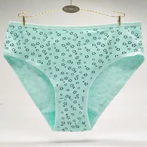 Pretty Flower Printed Grils Briefs Big Size XXL/XXXL/XXXXL Lady Panties Sexy Girls Preteen Underwear thumbnail-2