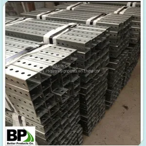 Cut Ending Galvanized Square Sign Post thumbnail-1
