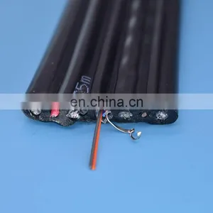 Elevator CCTV Cable Flat Traveling Cable With Fiber Optical for Overhead Cranes Conveyors Lift Parts thumbnail-2