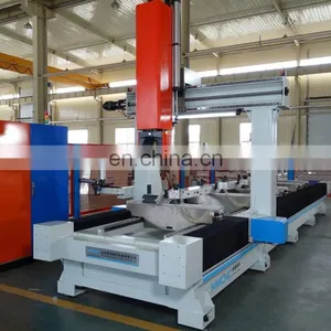Real Factory Workshop PhotoJinan Hot Sale 5d Wood Cnc Router Milling Carving 5 Axis Machine for Furniture Making and Aluminum thumbnail-1