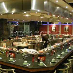 Automatic Rotate Sushi Conveyor Belt Machine: Michaeldeng@gdyuyang.com thumbnail-1