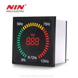 AC 220V 72mm*72mm Box Shape Square Indicator Frequency Meter With Led thumbnail-1