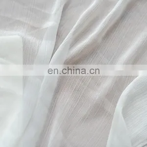 High Quality Plain Crepe Polyester Crinkle Chiffon Fabric Garment Fabricfor Dress thumbnail-3
