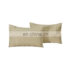 Exhibitor Canton Fair on Line Live Show Home Textile Stripe Polycotton With Ponpon Comforter Bedding Set With Pillow thumbnail-5