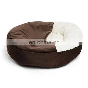 Luxury Dog and Cat Bed With Blanket for Warmth and Security Washable Dog Sleeping Bag thumbnail-4