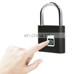 Fingerprint Lock Keyless Smart Fingerprint Padlock Waterproof Anti-Theft Security Electronic Digital Lock for House Door thumbnail-1