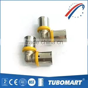 90degree Male / Equal / Female Pipe Elbow Brass Elbow Fittings Used for Floor Heating thumbnail-4