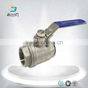 China Supplier 2 PCS 2Inch Two Ways Stainless Steel Female Thread Ball Valve thumbnail-1