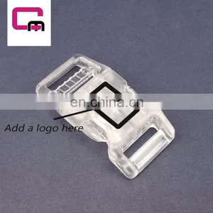 PC Buckle Transparent Design Simple and Practical Buckle With Insert Design ,add Logo thumbnail-3