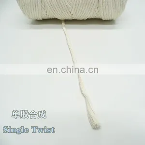 Wholesale Widely Used Superior Single Strand Cotton Macrame Cord Quality Natural Cotton Rope thumbnail-2