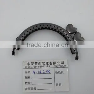 Factory Price Gun Color 8.8*4.8cm Metal Purse Frame for Ladies Purse thumbnail-2
