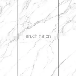High Quality Porcelain Large Format Porcelanato Piso Marble Slab Ceramic Grey Floor Tiles thumbnail-3