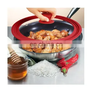 Multi-purpose Silicone Lids Visual Tempered Glass Cover Lid thumbnail-5