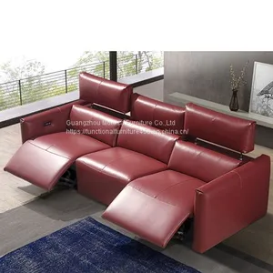 Space Capsule Italian Minimalist Leather Functional Sofa Corner Living Room Electric Sofa Combination thumbnail-2