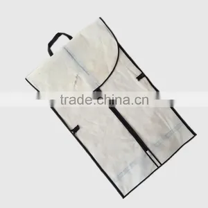 Recently Light Breathable Suit Custom Foldable Buckled Non Woven Garment Bag thumbnail-2