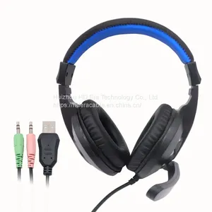 Cheapest Surround Stereo Headphone Computer Headphone Wired Noise Cancelling Headset HD812 thumbnail-1