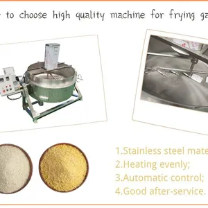 3 Types Heating Methods Garri Frying Machine Garry Processing Equipment for Yellow Garri Producing Garri Fryer Machine thumbnail-2