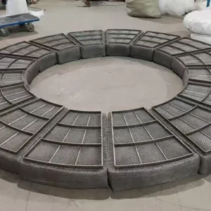 304 Stainless Steel Knitted Wire Mesh Demister Gas-Liquid Separation Filter Screen With Welding & Bending Services thumbnail-3