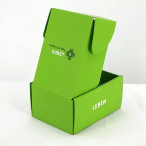 Green Shipping Box Custom Mailer Shipping Box for Clothing Print Your Logo thumbnail-2