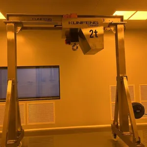 Stainless Steel Adjustable Height Mobile Gantry Crane thumbnail-3