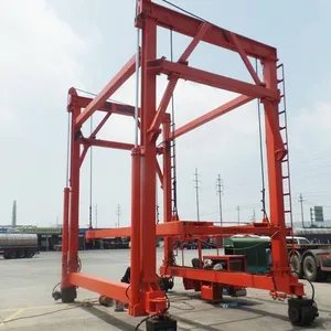 Cranes, Hoists, Container Tilters, Straddle Carriers, and Rubber-tyred Gantry Cranes Are Suitable for 20-foot and 40-foot Containers. thumbnail-1